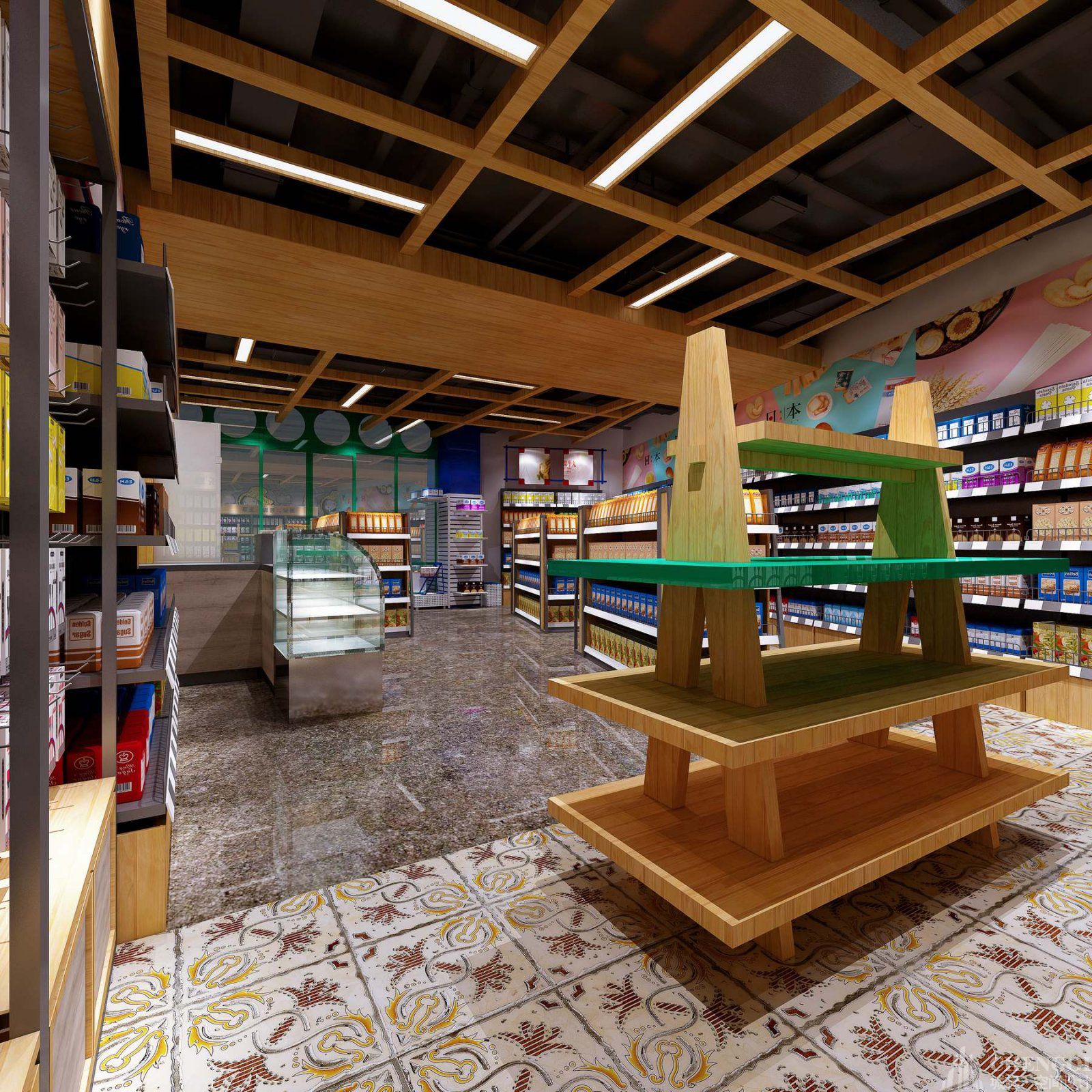 便利店布局效果圖,便利店空間裝飾大圖