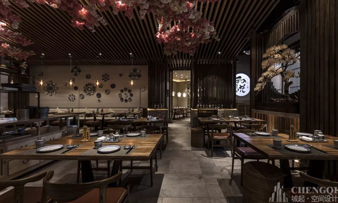 料理店裝飾效果圖,料理店裝修設(shè)計圖片