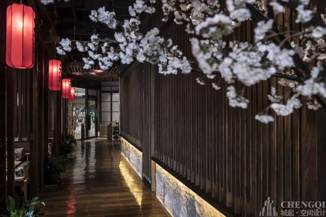 料理店裝飾實景圖,料理店裝飾布局圖