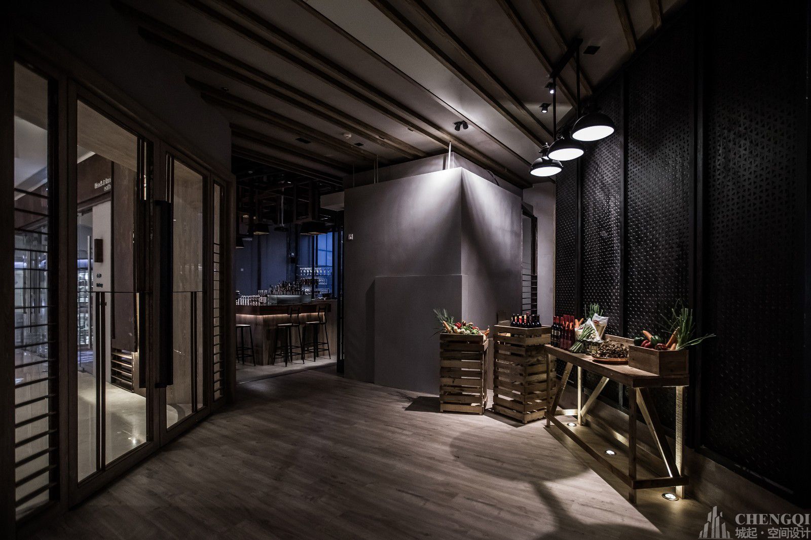 酷肯曼牛排自助餐廳,牛排店裝修實景圖