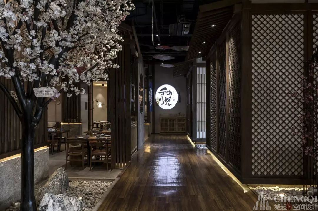 料理店空間設(shè)計效果圖,料理店裝飾圖片