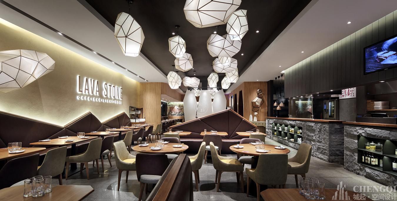 牛排店設計實景圖,牛排店設計布局圖