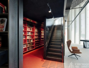 圖書館空間設(shè)計(jì)效果圖,圖書館裝飾案例圖