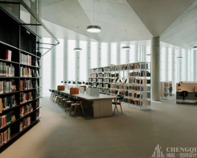 圖書館裝飾實(shí)景圖,圖書館裝飾效果圖