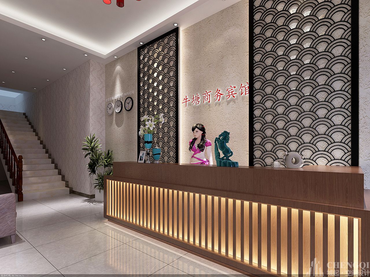 賓館裝飾布局圖,賓館裝飾案例圖