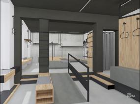 童裝店吊頂造型簡裝修效果圖片