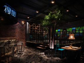 燒烤店內(nèi)裝修效果圖