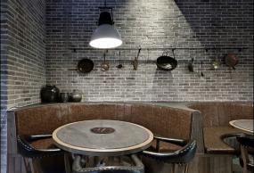 高檔火鍋店門面室內(nèi)裝飾裝修效果圖片