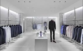 黑白現(xiàn)代簡約裝服裝店裝修風格效果圖