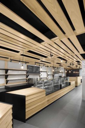 超市奶茶店展示架設(shè)計(jì)裝修效果圖