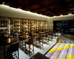 奶茶店收銀臺裝修效果圖圖片