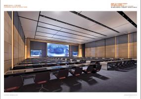 簡約風(fēng)會議室吊頂設(shè)計3d模型圖片
