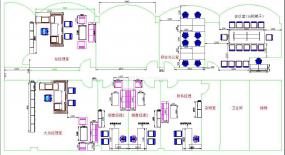 員工辦公室室內(nèi)布置設(shè)計效果圖