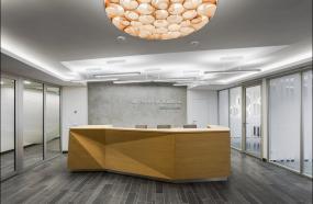 科技公司前臺裝修高清圖片大全