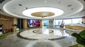 高檔金融公司前臺裝修圖片大全