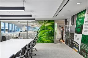 金融公司辦公室玻璃隔斷裝修實景圖片大全