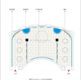 展廳平面布置裝飾裝修效果圖大全