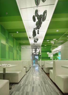 中式快餐店裝修高清效果圖