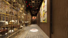 中式快餐店裝修設(shè)計(jì)效果圖片庫(kù)
