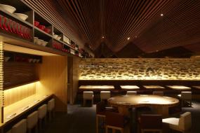 高端韓國料理店裝修效果圖