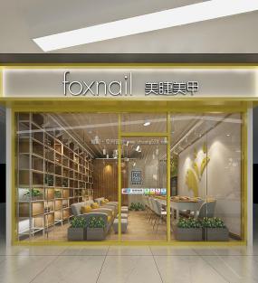 化妝美甲店裝潢效果圖片