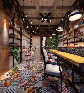 高檔化妝美甲店裝修圖片