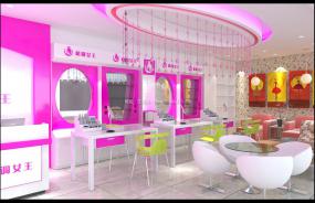化妝美甲店設(shè)計(jì)裝飾效果圖片