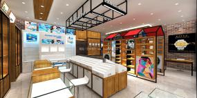 最新眼鏡店布置設計裝飾效果圖片