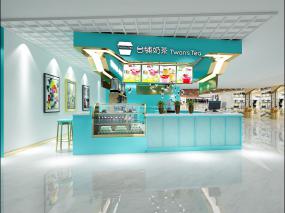 最新30平奶茶店設(shè)計裝飾效果圖片