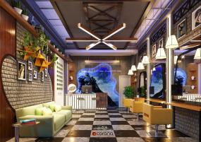 上海美發(fā)店設(shè)計裝潢圖片