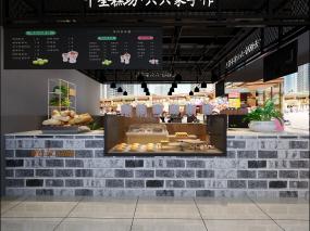 上海蛋糕店裝潢效果圖