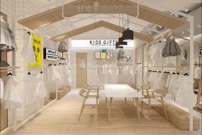 最新品牌童裝店裝飾效果圖