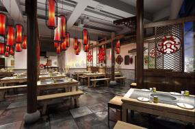2019年自助火鍋店裝修效果圖