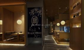 最新日本壽司料理店裝飾實景圖
