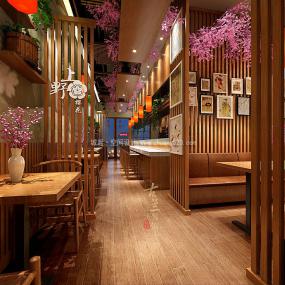 日本壽司料理店裝修高清效果圖