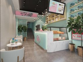 烘焙蛋糕店裝修高清效果圖