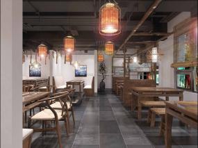 高端自助火鍋店裝修效果圖
