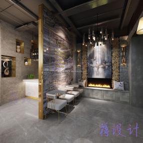重慶火鍋店設計裝修效果圖片
