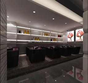 大型美發(fā)店設(shè)計效果圖