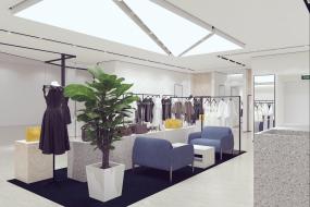 高檔外貿(mào)服裝店裝修效果圖