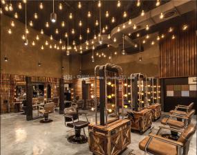 高檔美發(fā)店裝修實景圖片