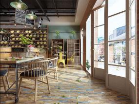 奶茶店裝飾設(shè)計效果圖片
