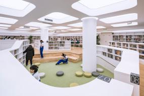 圖書館裝潢設(shè)計效果圖片