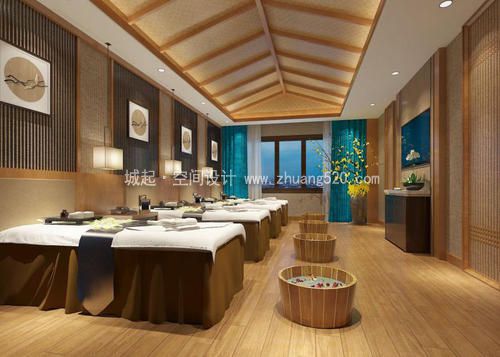 足浴店裝修設(shè)計裝飾效果圖片