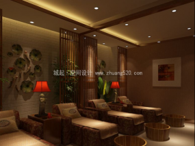 主題足浴店設(shè)計裝飾圖