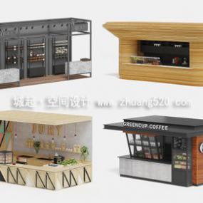 現(xiàn)代簡(jiǎn)約風(fēng)格奶茶店裝修效果圖