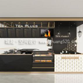 現(xiàn)代簡(jiǎn)約奶茶店裝修圖片