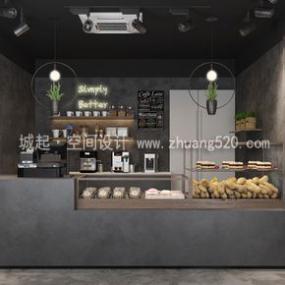 簡(jiǎn)約風(fēng)格奶茶店設(shè)計(jì)裝飾圖片