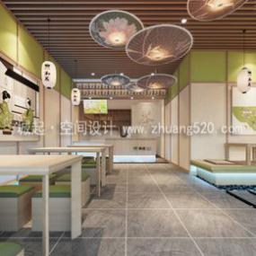 簡約風(fēng)格奶茶店設(shè)計裝潢圖片