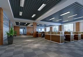 現(xiàn)代裝修辦公室吊頂效果圖展示